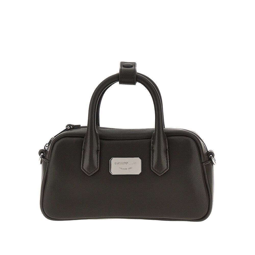 Emporio Armani Nappa Leather Mini Bowling Bag